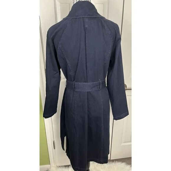 H By Halston Women’s‎ Blue Denim Trench Dress Size 8 - Picture 8 of 12